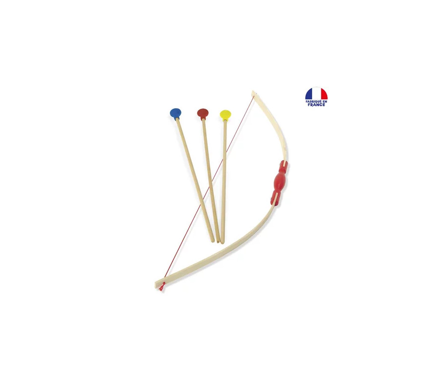 ARC EN BOIS + 3 FLECHES