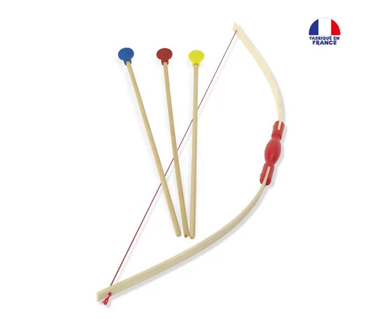 ARC EN BOIS + 3 FLECHES