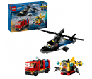 CITY - HELICOPTERE, CAMION DE POMPIERS ET SOUS-MARIN MODULABLE