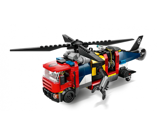 CITY - HELICOPTERE, CAMION DE POMPIERS ET SOUS-MARIN MODULABLE