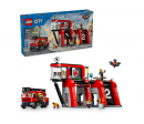 CITY - LA CASERNE ET LE CAMION DE POMPIERS