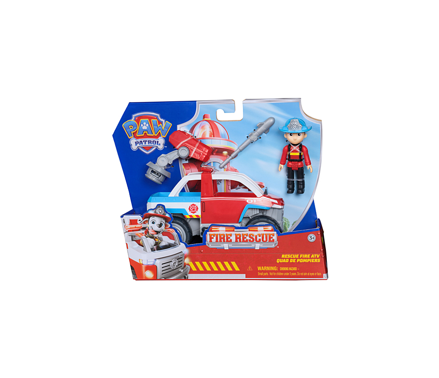 PAT PATROUILLE - VEHICULE + FIGURINE FIRE RESCUE RYDER La Pat' Patrouille