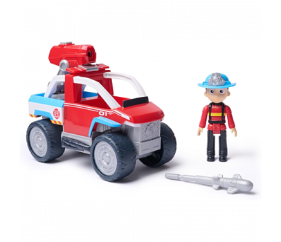 PAT PATROUILLE - VEHICULE + FIGURINE FIRE RESCUE RYDER La Pat' Patrouille