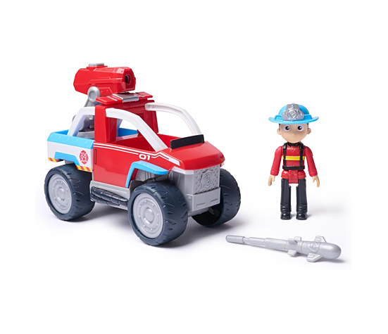 PAT PATROUILLE - VEHICULE + FIGURINE FIRE RESCUE RYDER La Pat' Patrouille