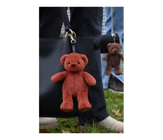 BIJOU DE SAC DOUDOU - OURS TERRACOTTA