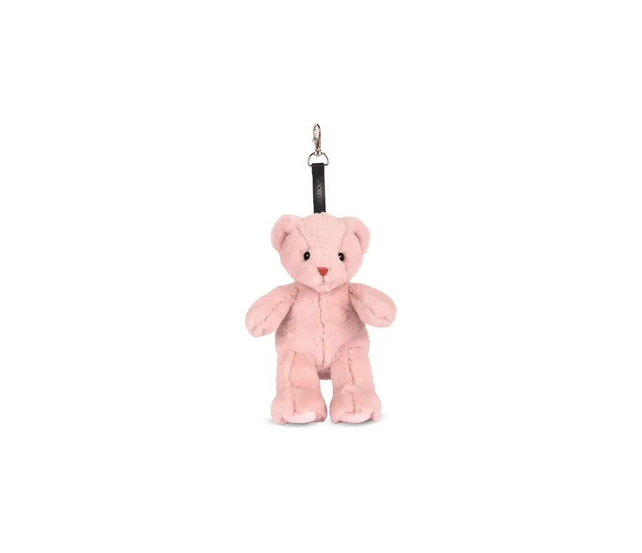 BIJOU DE SAC DOUDOU - OURS ROSE POUDRE