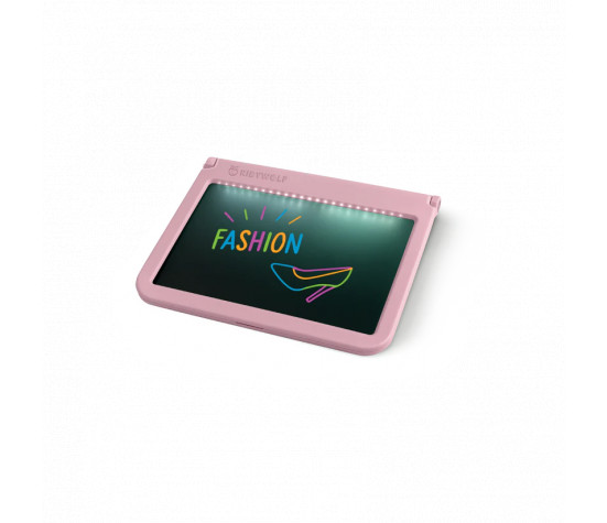 KIDYDRAW-PRO - Tablette lumineuse nomade rose Dessinons la mode