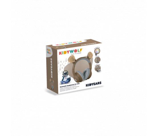 KIDYEARS - Casque audio bluethooth ours