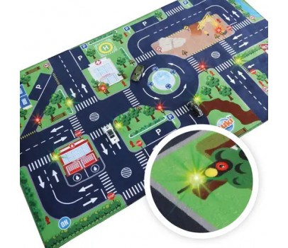 TAPIS DE VOITURE LUMINEUX + 3 VOITURES