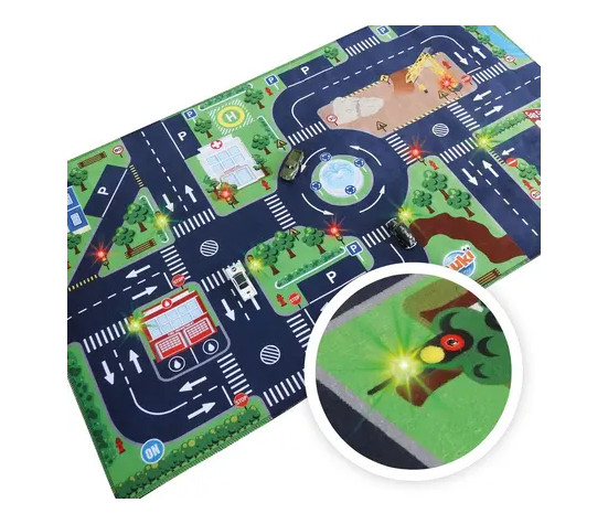 TAPIS DE VOITURE LUMINEUX + 3 VOITURES