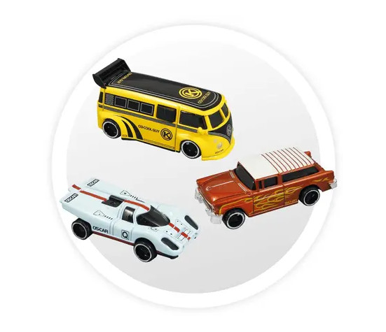 TAPIS DE VOITURE LUMINEUX + 3 VOITURES