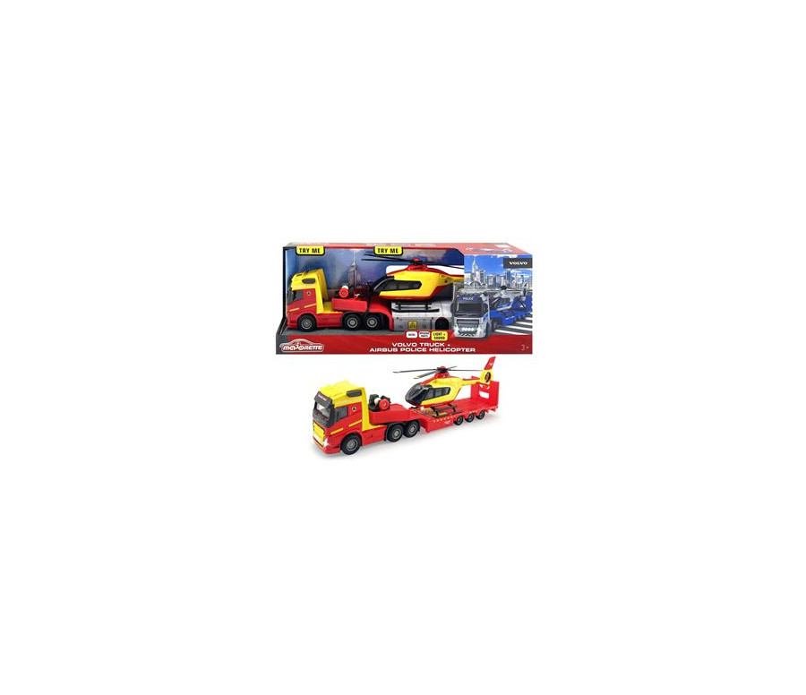 MAJO GS CAMION VOLVO + HELICO SECU CIVILE 35CM