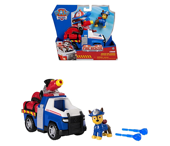 PAT PATROUILLE - VEHICULE + FIGURINE FIRE RESCUE CHASE La Pat' Patrouille