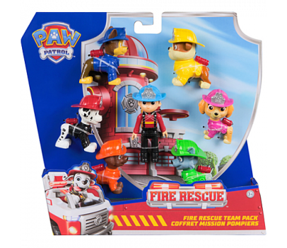 PAT PATROUILLE - MULTIPACK DE 7 FIGURINES FIRE RESCUE
