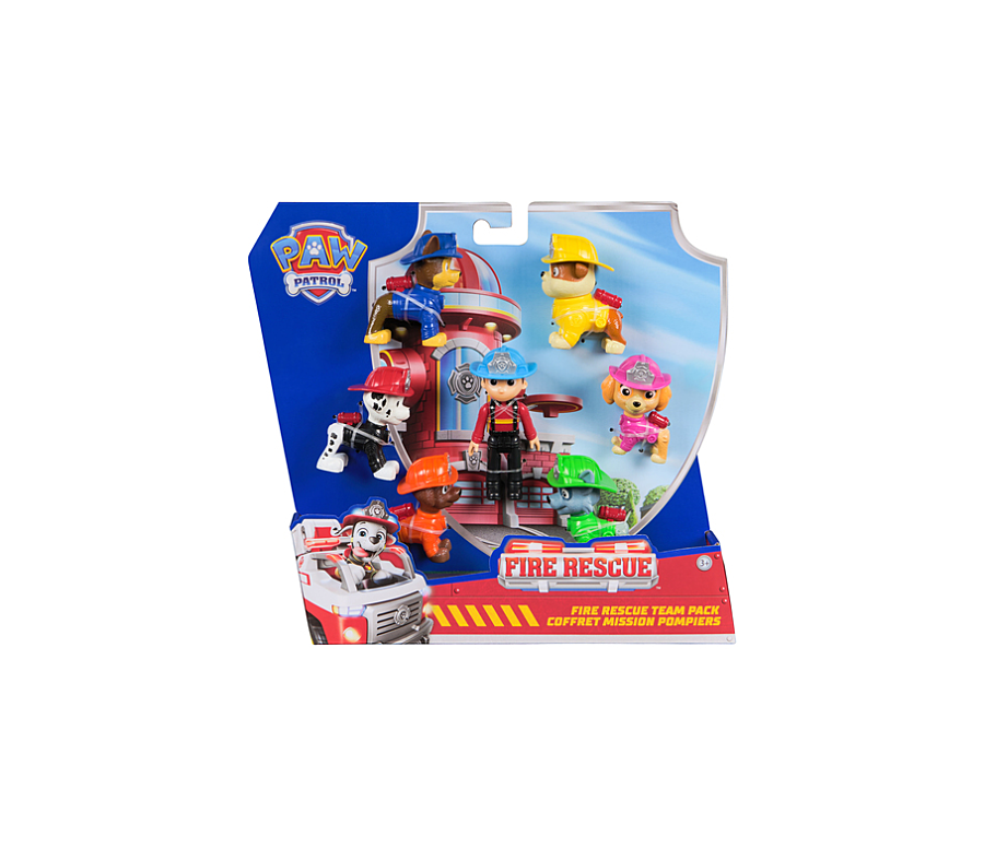PAT PATROUILLE - MULTIPACK DE 7 FIGURINES FIRE RESCUE