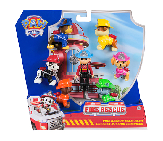 PAT PATROUILLE - MULTIPACK DE 7 FIGURINES FIRE RESCUE