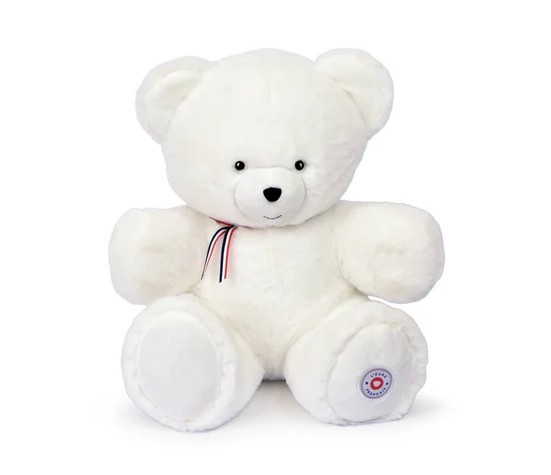 L'OURS FRANCAIS 50 cm - Blanc flocon