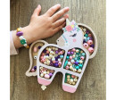 COFFRET LICORNE PERLES BOIS