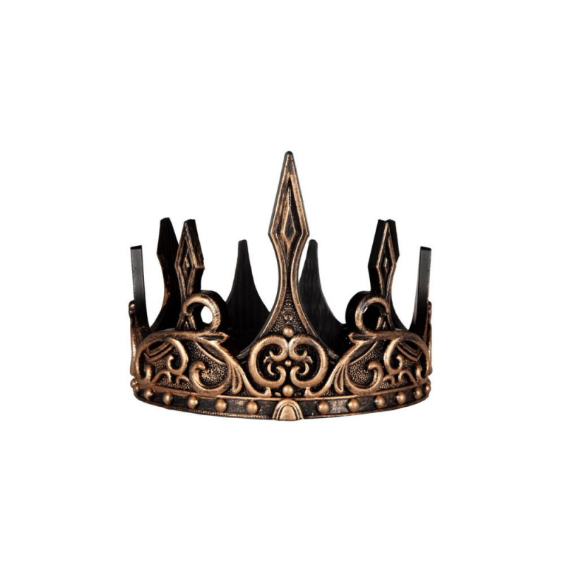 COURONNE DE ROI LUXE LATEX OR/NOIR