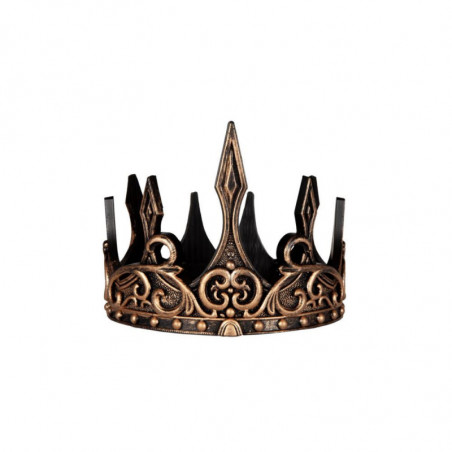 COURONNE DE ROI LUXE LATEX OR/NOIR