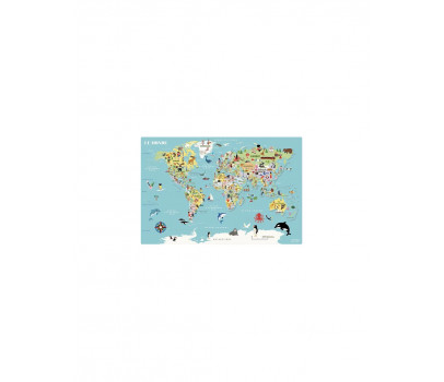 CARTE DU MONDE MAGNETIQUE - INGELA P.ARRHENIUS