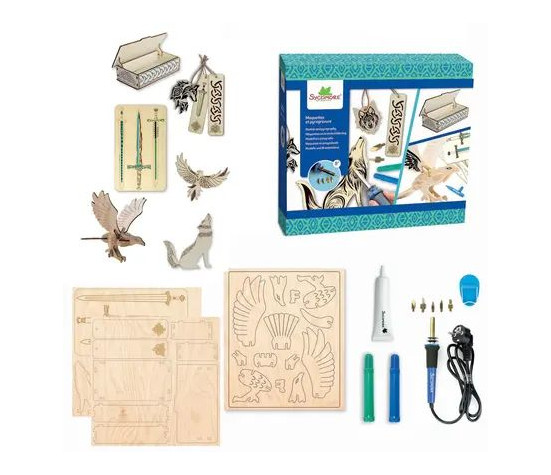 MAQUETTES ET PYROGRAVURE