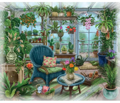 PUZZLE 99P - ESCAPE PUZZLE - LE JARDIN D'HIVER DU MANOIR