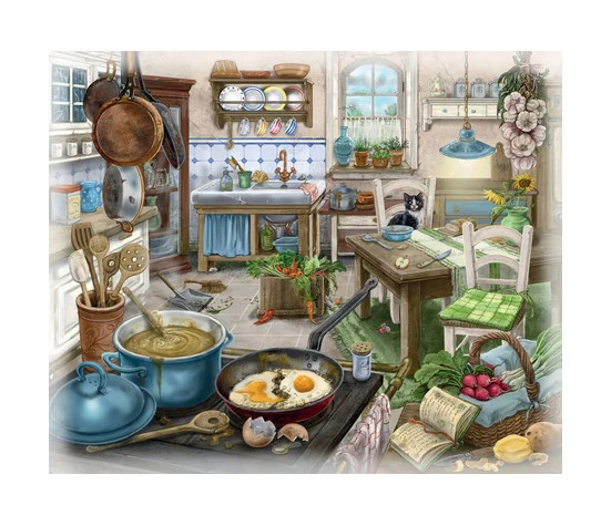 PUZZLE 99P - ESCAPE PUZZLE - LA CUISINE DU MANOIR