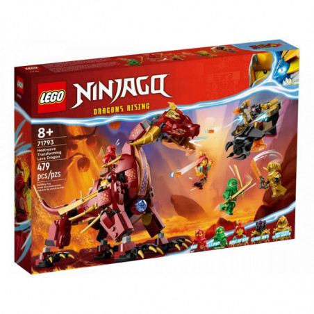 NINJAGO - LE DRAGON DE LAVE TRANSFORMABLE DE HEATWAVE