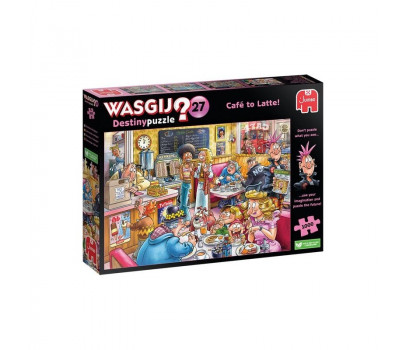 PUZZLE 1000P - WASGIJ DESTINY 27 - CAFE LATTE