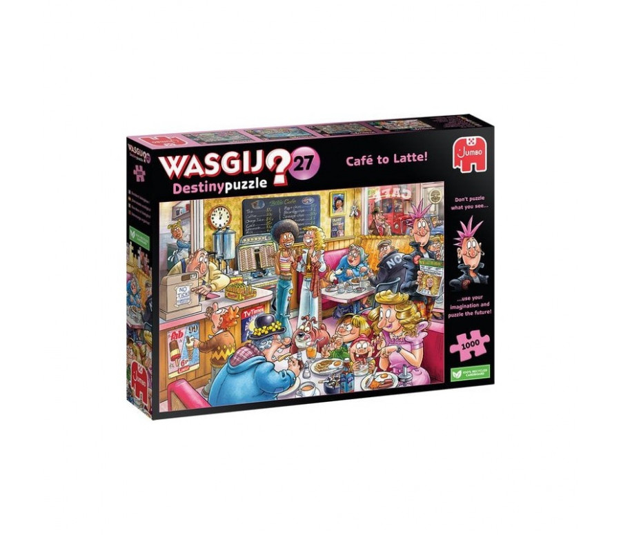 PUZZLE 1000P - WASGIJ DESTINY 27 - CAFE LATTE