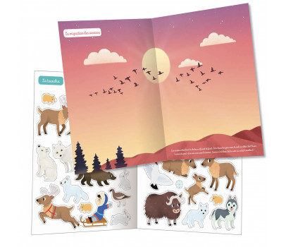 500 AUTOCOLLANTS EN HIVER