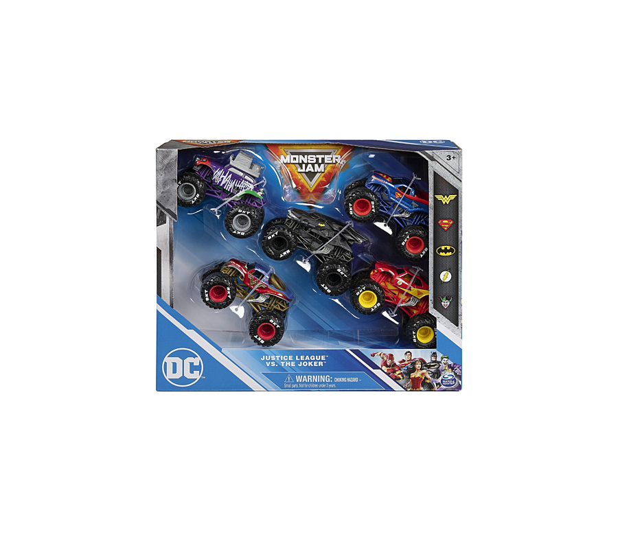 MONSTER JAM - PACK DE 5 VEHICULES DC DIE-CAST 1:64 MONSTER JAM - PACK DE 5 VEHICULES DC DIE-CAST 1:64