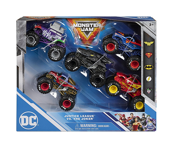 MONSTER JAM - PACK DE 5 VEHICULES DC DIE-CAST 1:64