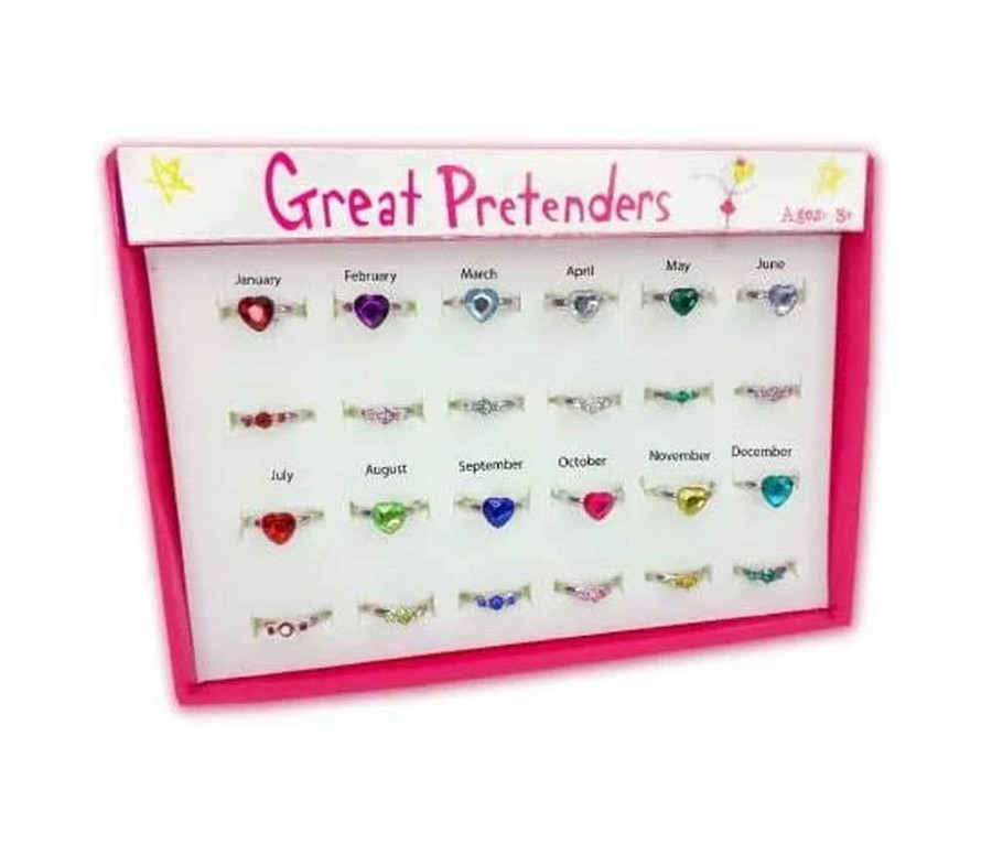 BAGUE PIERRE DE NAISSANCE (24 PCS + 12 PCS DE REMPLISSAGE)