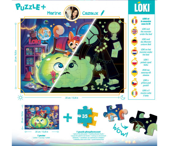 PUZZLE 35P - LOKI ET LE MONSTRE SOUS LE LIT