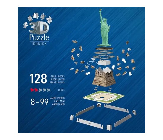 PUZZLE 3D - STATUE LIBERTE ILLUSTRE