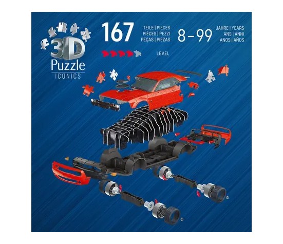 PUZZLE 3D - DODGE CHALLENGER RT