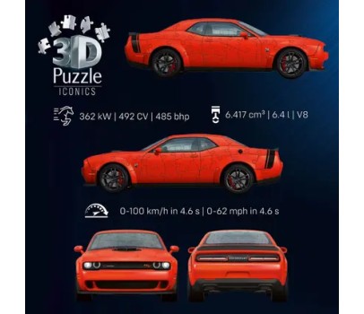 PUZZLE 3D - DODGE CHALLENGER RT