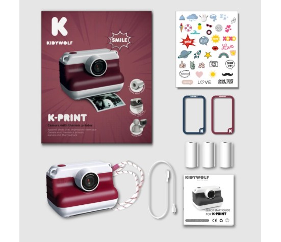 K-Print - Appareil Photo à impression thermique (Violine)