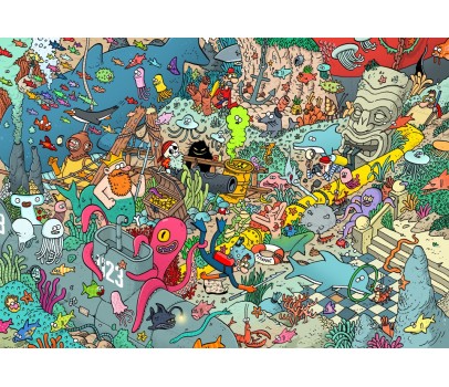 PUZZLE 1000P - MONDE SOUS MARIN