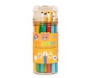 Teddy Friends - 24 Crayons de  couleur avec taille-crayon - Teddy Bear