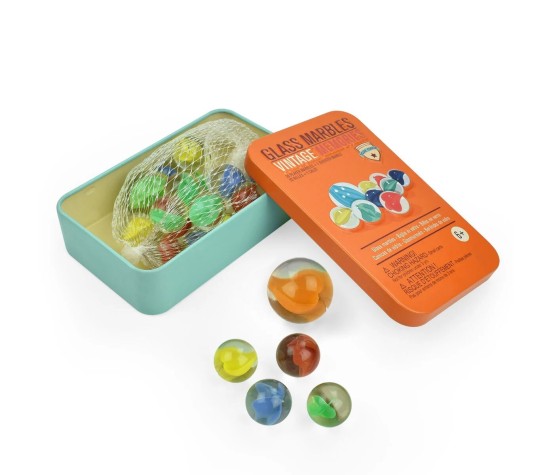 Boîte de billes en verre