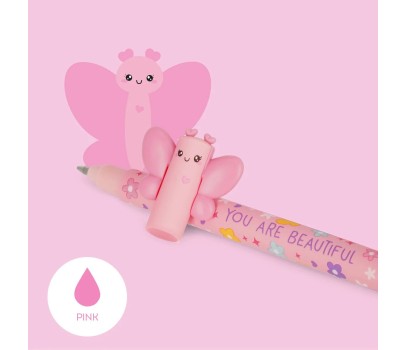 Stylo Gel Effaçable - Papillon