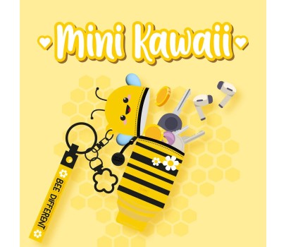 Mini Kawaii - Porte-Monnaie Porte-clés - Abeille