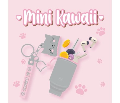 Mini Kawaii - Porte-Monnaie Porte-clés - Kitty