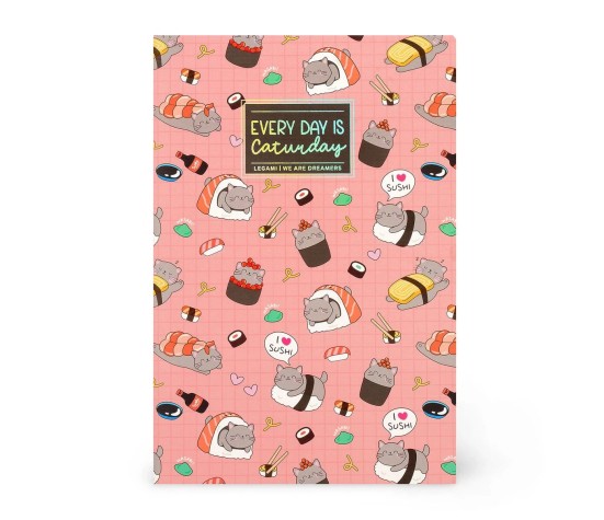 Quaderno - Cahier Ligné- Sushi Cat