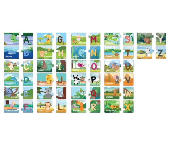  Puzzles duo - J'apprends l'alphabet Puzzles duo - J'apprends l'alphabet Puzzles duo - J'apprends l'alphabet 