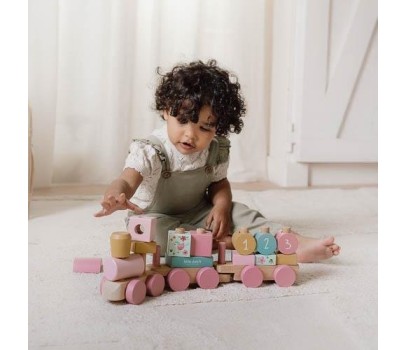 TRAIN A BLOCS EN BOIS FSC - FAIRY GARDEN