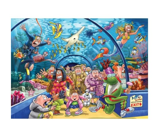 Puzzle 1000p - WASGIJ Original : Ca sent le Poisson